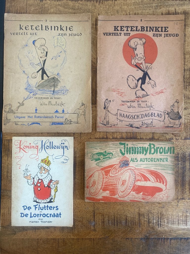 4 vintage strips ketelbinkie koning hollewijn toonder, Boeken, Stripboeken, Eén stripboek, Ophalen of Verzenden, Gelezen