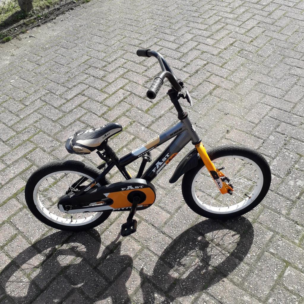 16 inch jongens fiets fast fitness kids, Fietsen en Brommers, Fietsen | Kinderfietsjes, Ophalen, Gebruikt, 16 tot 20 inch