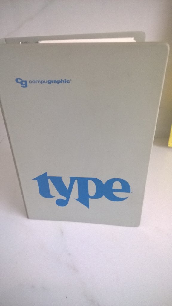 Type compugraphic - onneindig veel verschillende  lettertype, Ophalen of Verzenden, Zo goed als nieuw, Overige onderwerpen