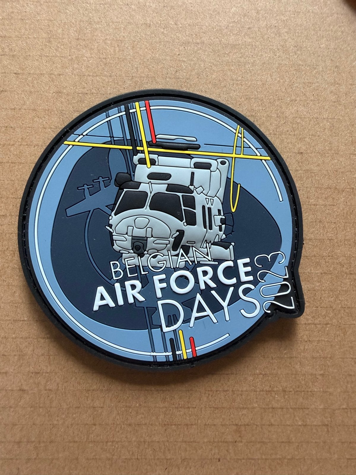 Patch Belgian Air Force Days 2022 - nh90 badge pvc, Ophalen of Verzenden, Overige typen