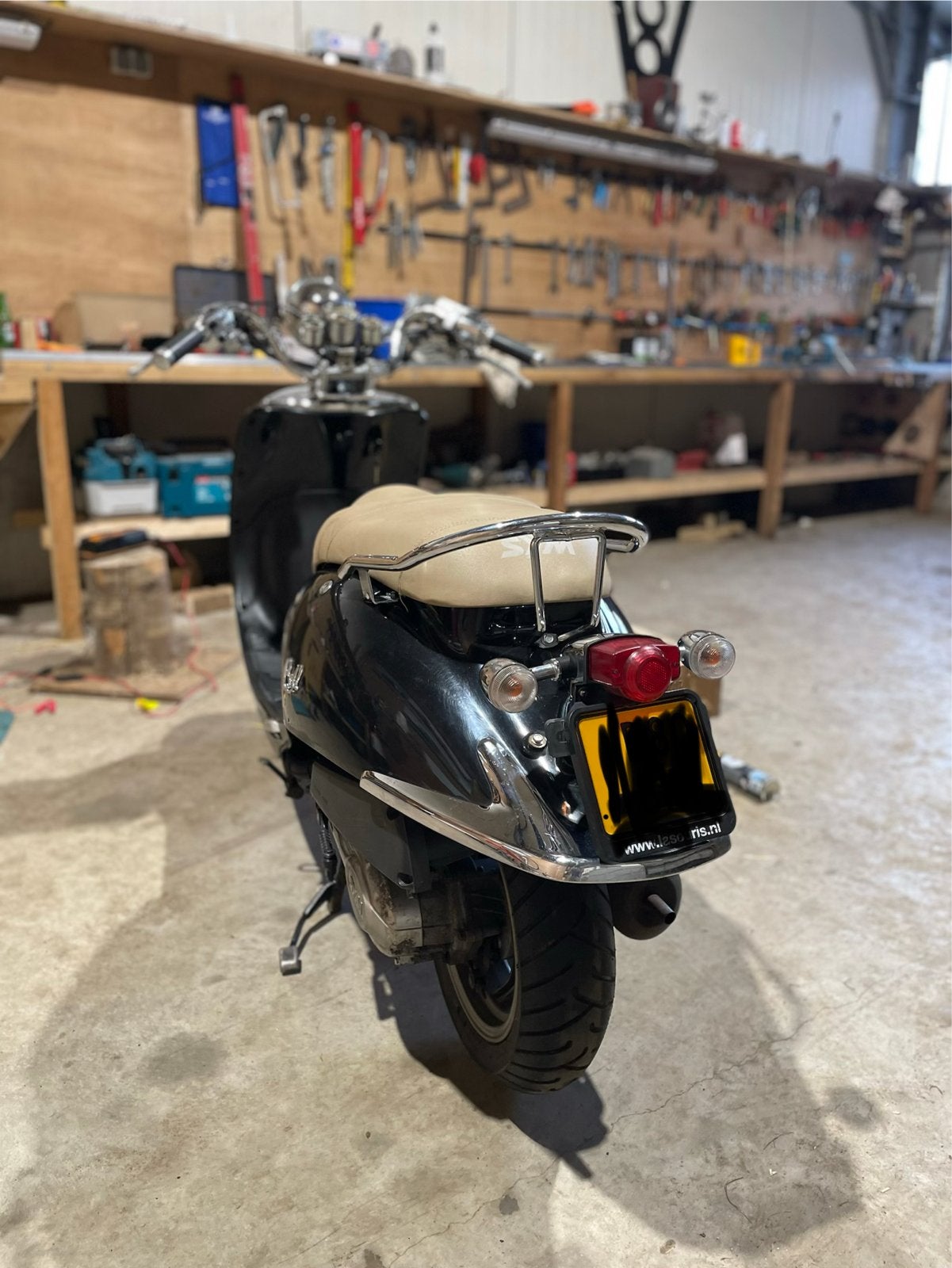 Sym Cello scooter met geel kenteken, Fietsen en Brommers, Snorfietsen en Snorscooters, Gebruikt, SYM, Benzine, Ophalen