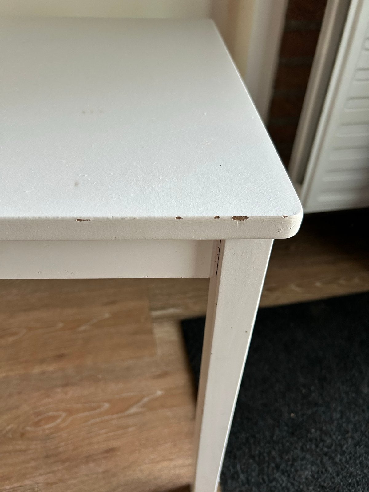 Witte bijzettafel Ikea (ruilen voor chocola), Ophalen, Minder dan 50 cm, Gebruikt, 50 tot 100 cm