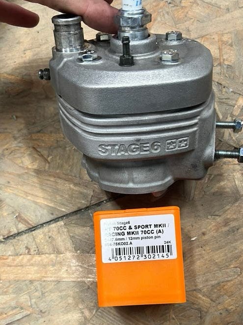 stage6 mk2 piaggio 20min-extra nieuwe zuiger, Ophalen of Verzenden, Zo goed als nieuw, Cilinder, Yamaha