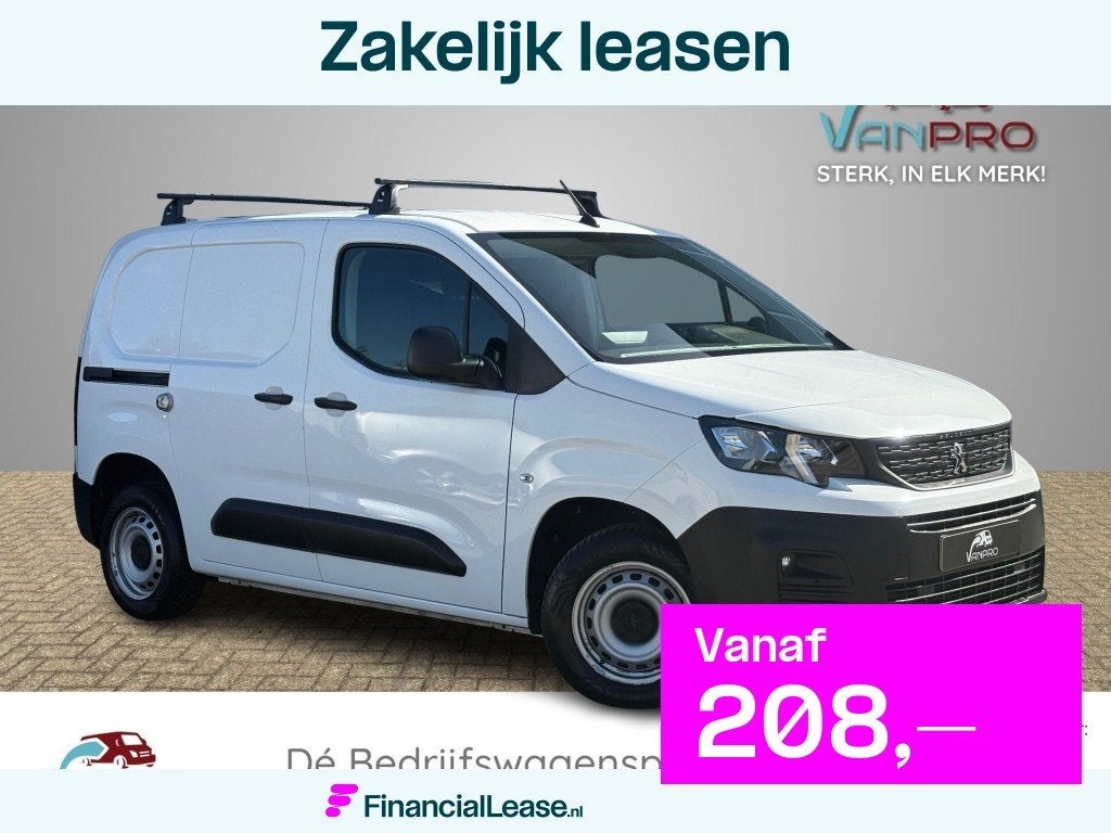 Peugeot Partner PREMIUM 1.5 BlueHDI 99PK Cruise / Airco / Ca, Gebruikt, Euro 6, 4 cilinders, Wit