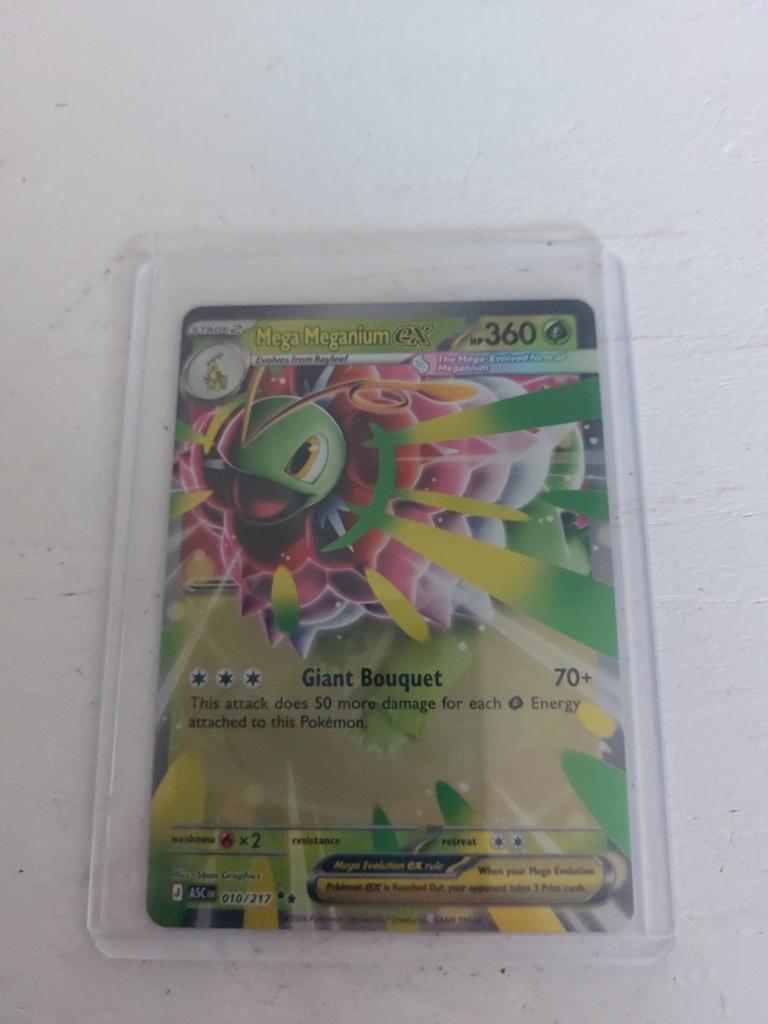 Mega Meganium EX Pokémon Kaart 010/217, Hobby en Vrije tijd, Verzamelkaartspellen | Pokémon, Ophalen of Verzenden, Zo goed als nieuw