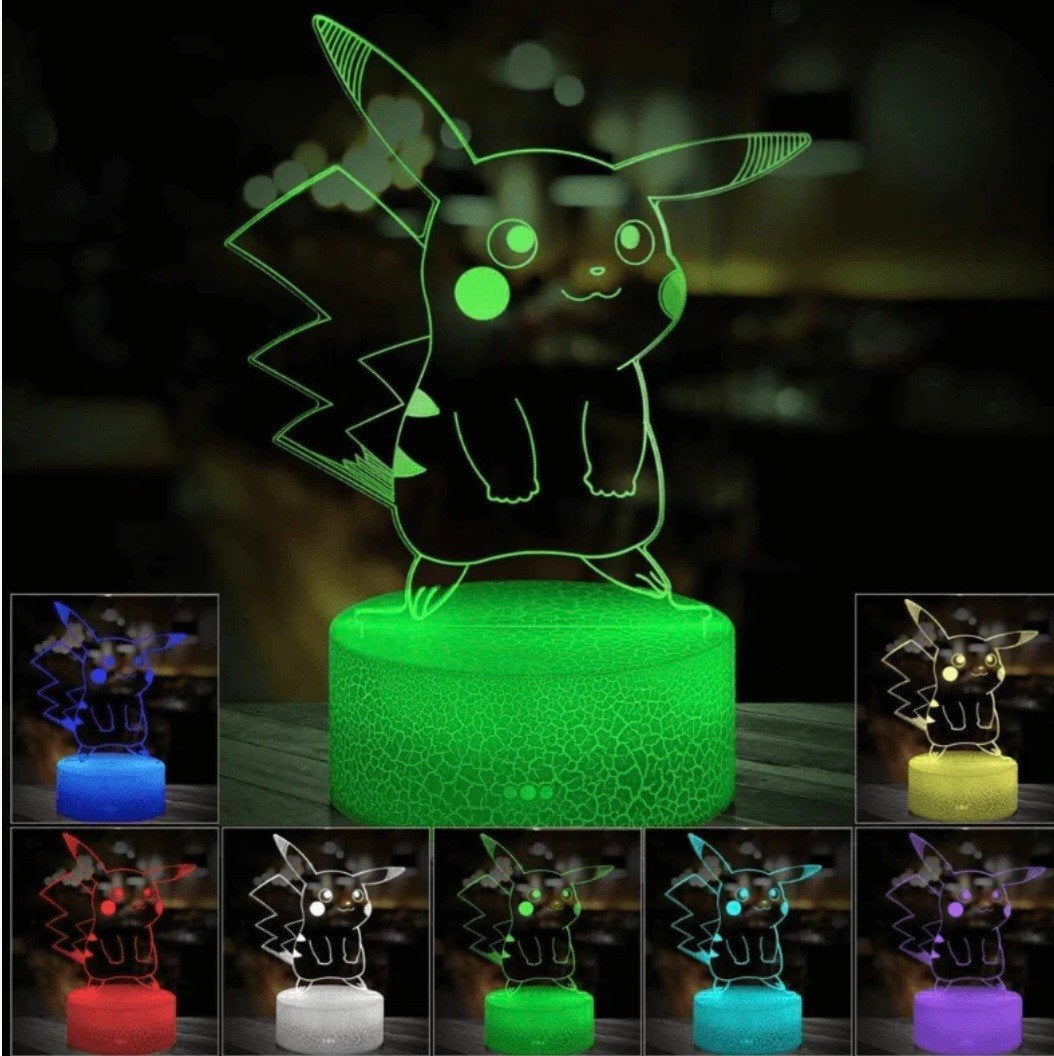 Pokemon Pikachu 3D lamp met afstandsbediening NIEUW, Ophalen of Verzenden, Nieuw