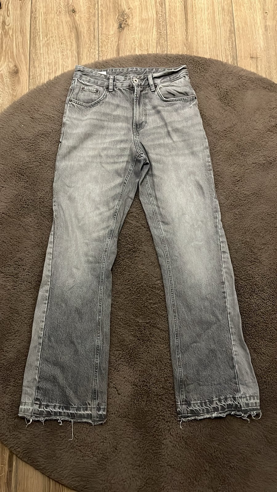 Zara flared jeans, Ophalen of Verzenden, Zo goed als nieuw, Grijs, W32 (confectie 46) of kleiner