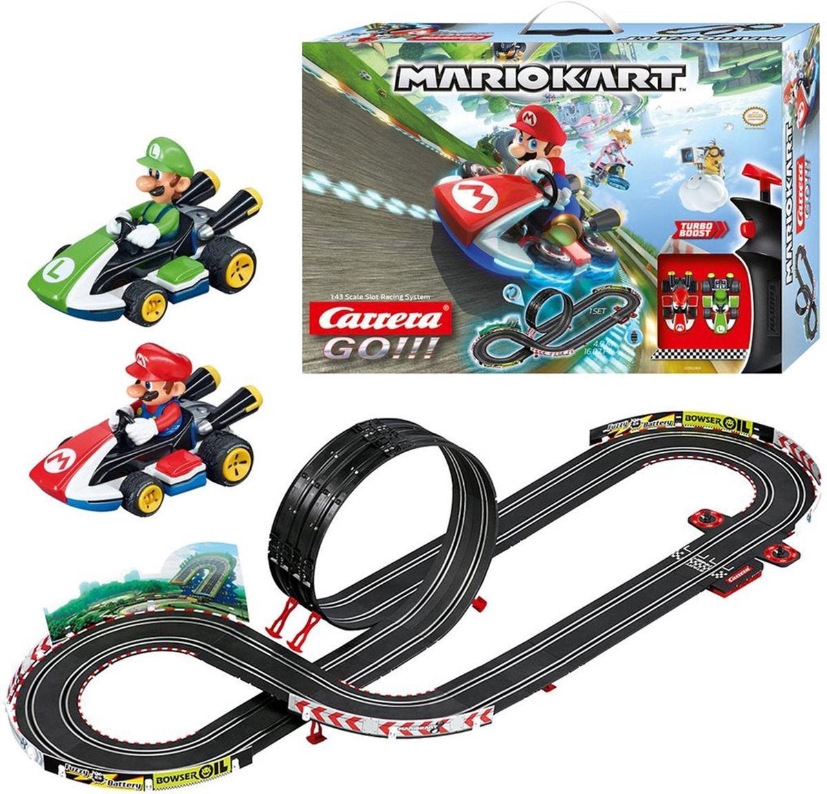 Carrera GO!!! Mario Kart Racebaan, Racebaan, Carrera, Ophalen of Verzenden, Zo goed als nieuw