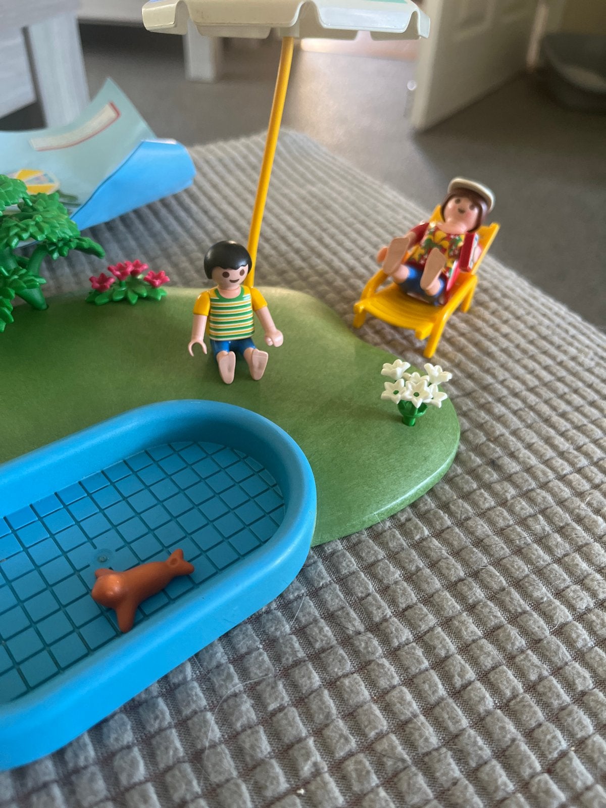 Playmobil Zomerpret Zwembad met Figuren en Accessoires, Kinderen en Baby's, Ophalen of Verzenden, Zo goed als nieuw, Complete set