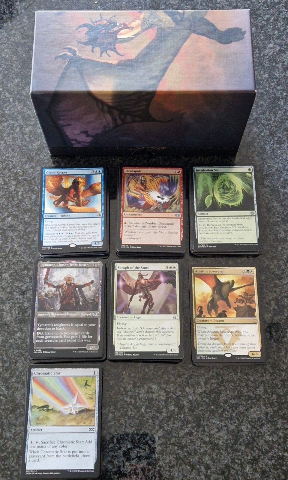 148 kaarten Magic The Gathering, Rare's & Uncommons NM., Ophalen of Verzenden, Zo goed als nieuw, Meerdere kaarten, Foil