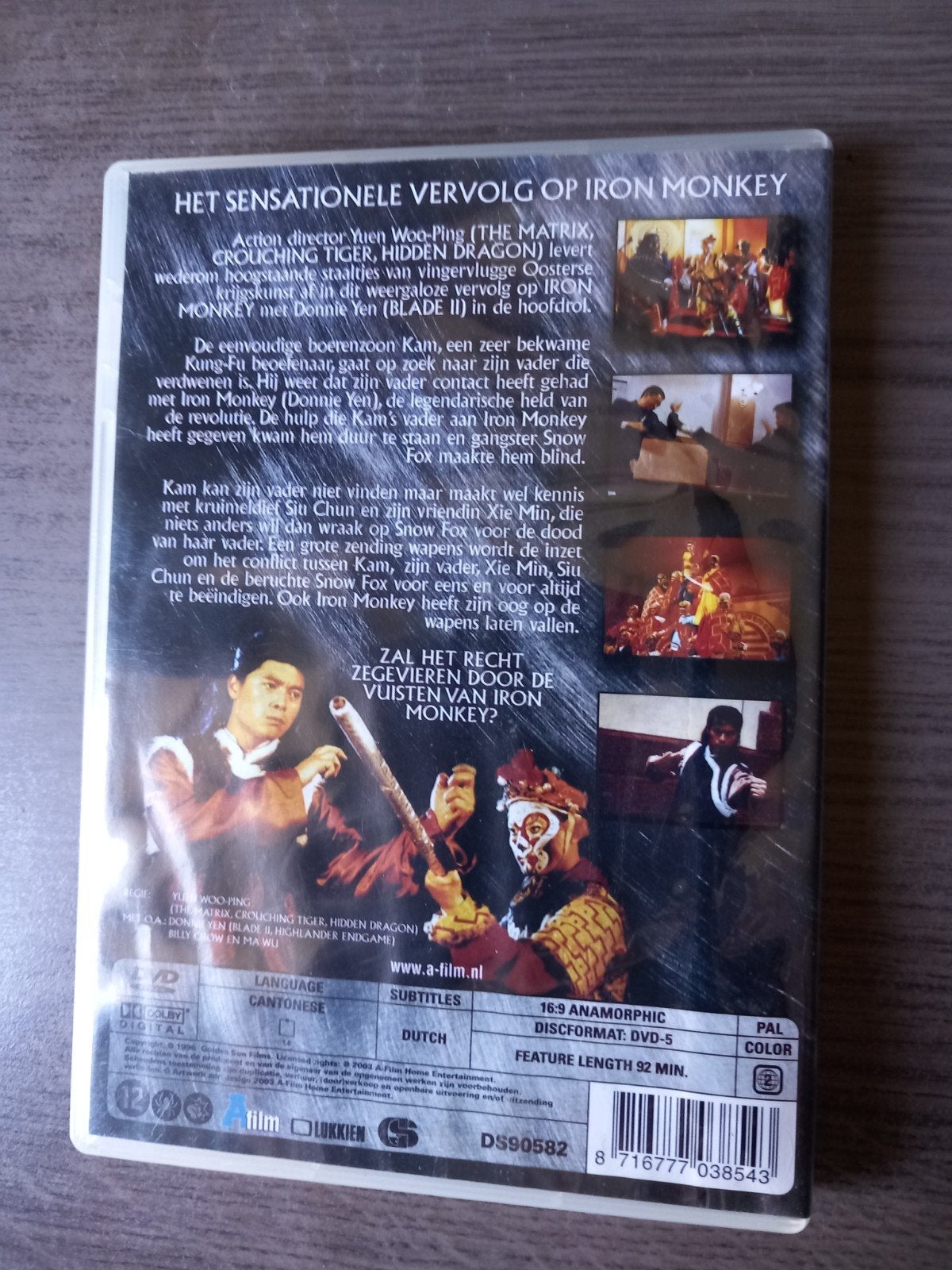 Iron Monkey 2 DVD - Actie film met Donnie Yen, Gebruikt, Nederlands, Actie, Ophalen of Verzenden