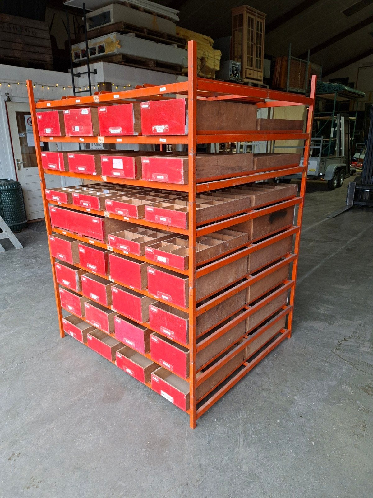 Opslagrek werkplaats werkplaatsinrichting