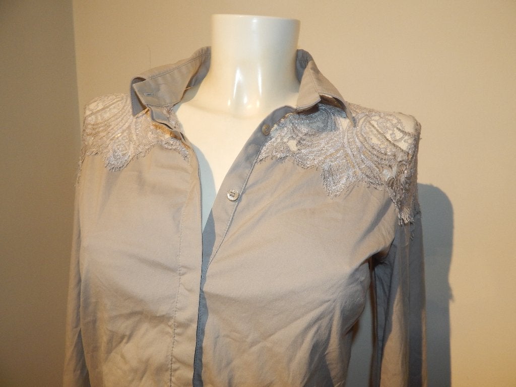 Patrizia Pepe body blouse bovenkant van kant voile It 44, Maat 38/40 (M), Verzenden, Zo goed als nieuw, Patrizia Pepe