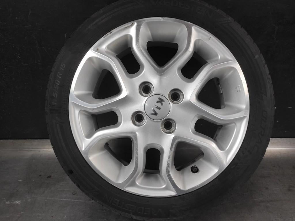 Velgen set + banden Kia Picanto 2014 ( 175-50-R15 ), 14 inch, Gebruikt, 175 mm, Banden en Velgen