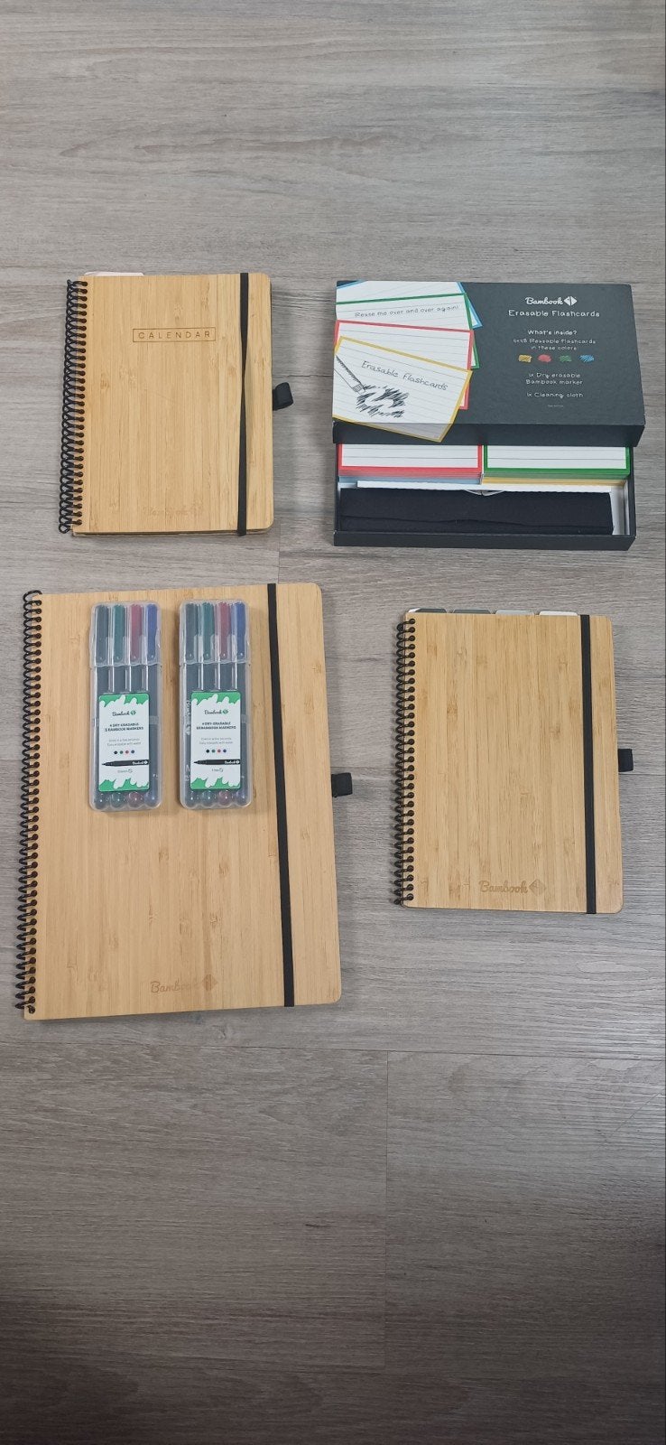 Bambook notitieboeken, kalender en flashcards set, Ophalen of Verzenden, Gebruikt
