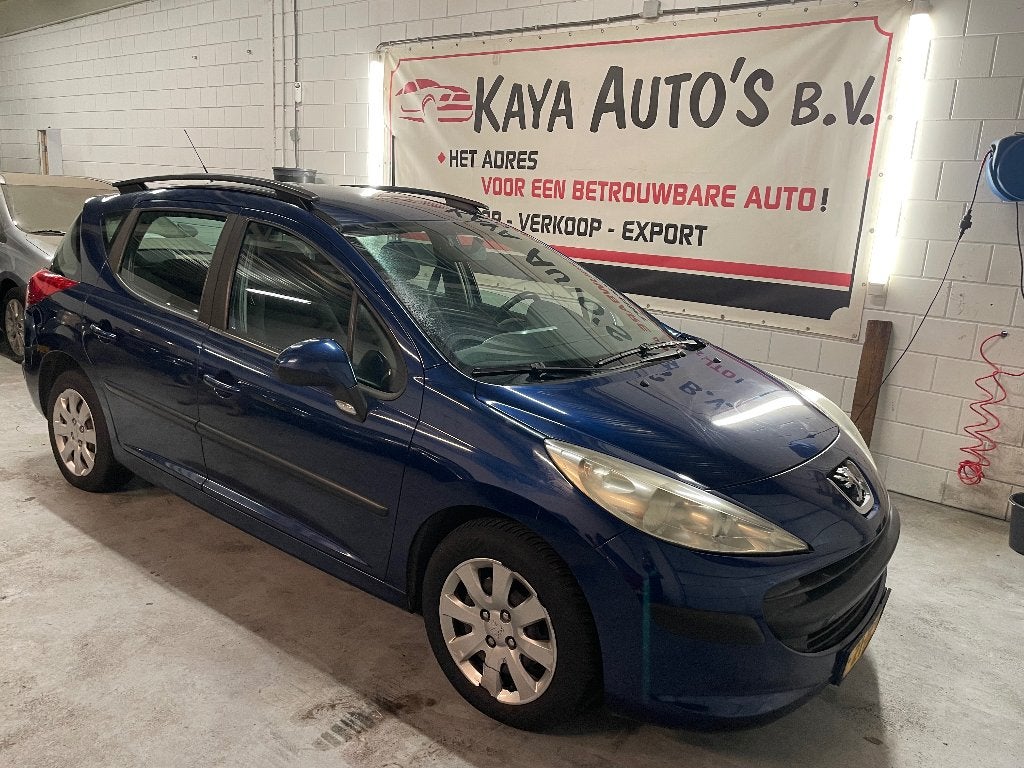 Peugeot 207 1.4 VTI 16V sw AIRCO 2008, Auto's, Metallic lak, Blauw, Origineel Nederlands, Handgeschakeld