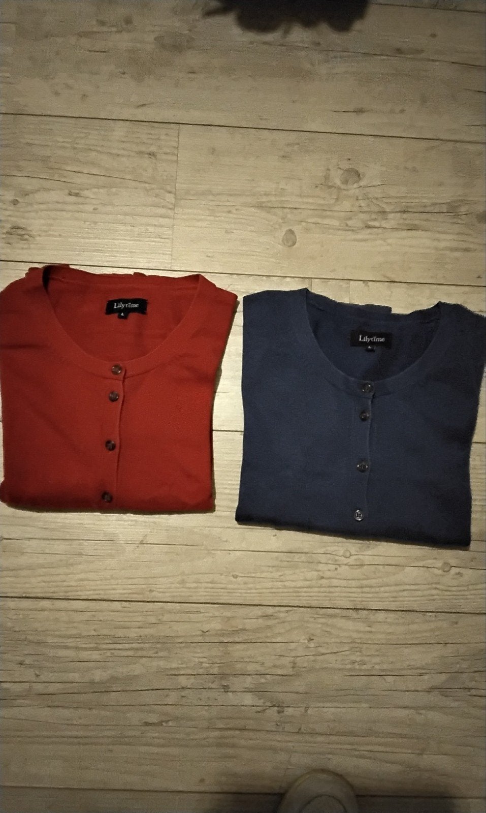 Lilytime,  blauw en rood vest, maat L., Maat 38/40 (M), Blauw, Ophalen of Verzenden, Zo goed als nieuw