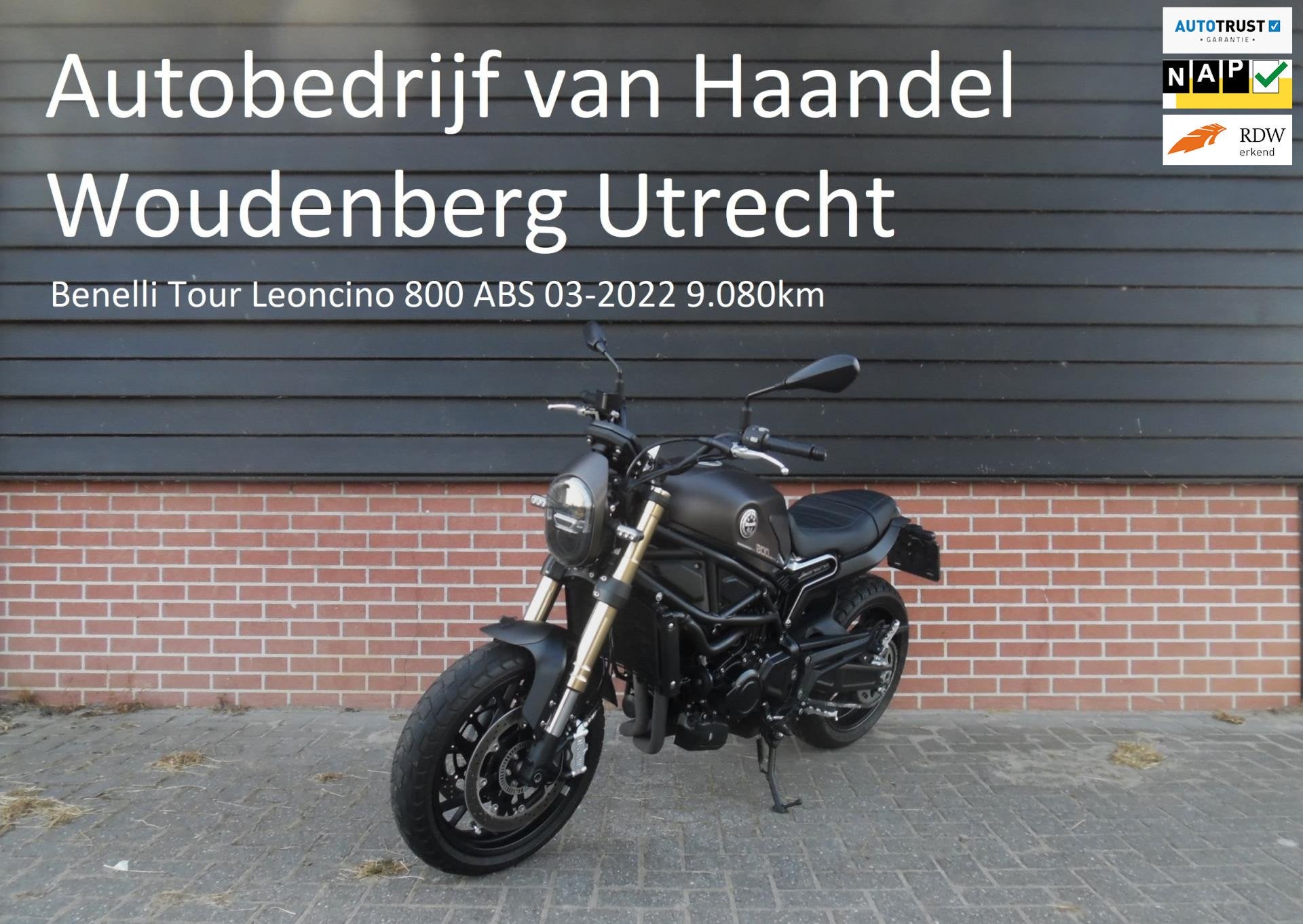 Benelli Tour Leoncino 800 03-2022 9.080km nette motor, LED Verlichting, Bedrijf, Bonnetstraat 1
6718 XN   Ede, Moteo Nederland BV