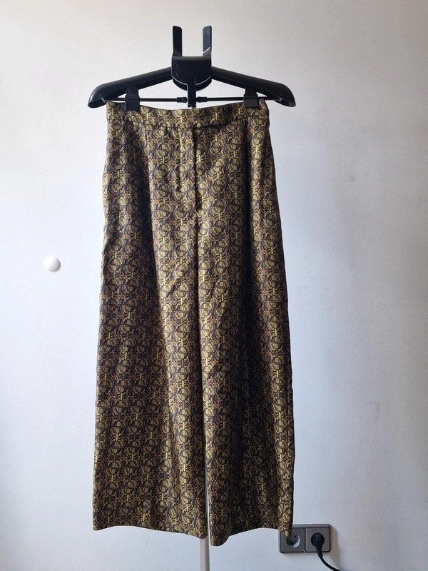 Max Mara Zijden Culotte Broek Maat 38, Kleding | Dames, Broeken en Pantalons, Maat 38/40 (M), Bruin, Ophalen of Verzenden, Zo goed als nieuw