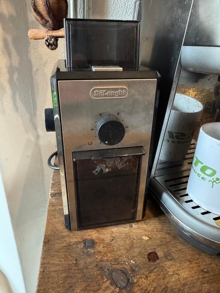De'Longhi Koffiemolen - Perfect voor verse koffie, Witgoed en Apparatuur, Koffiezetapparaten, Ophalen, Gebruikt, Overige modellen