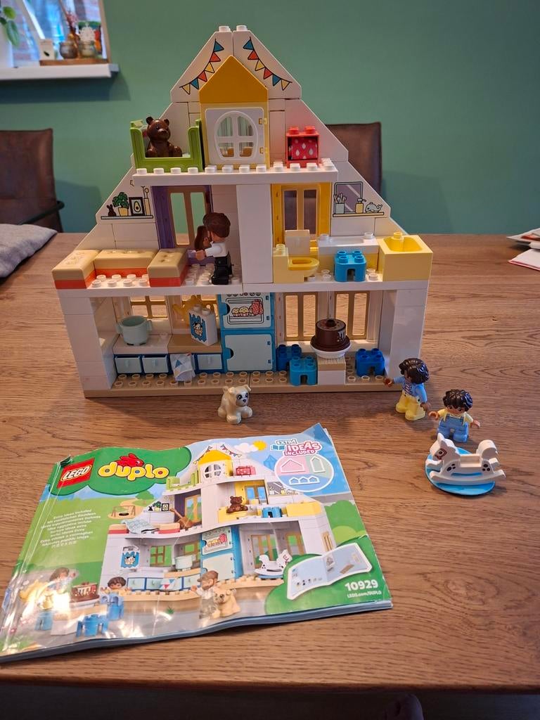 LEGO Duplo Huis 3-in-1 (10929) met figuren en boekje, Kinderen en Baby's, Speelgoed | Duplo en Lego, Ophalen of Verzenden, Zo goed als nieuw