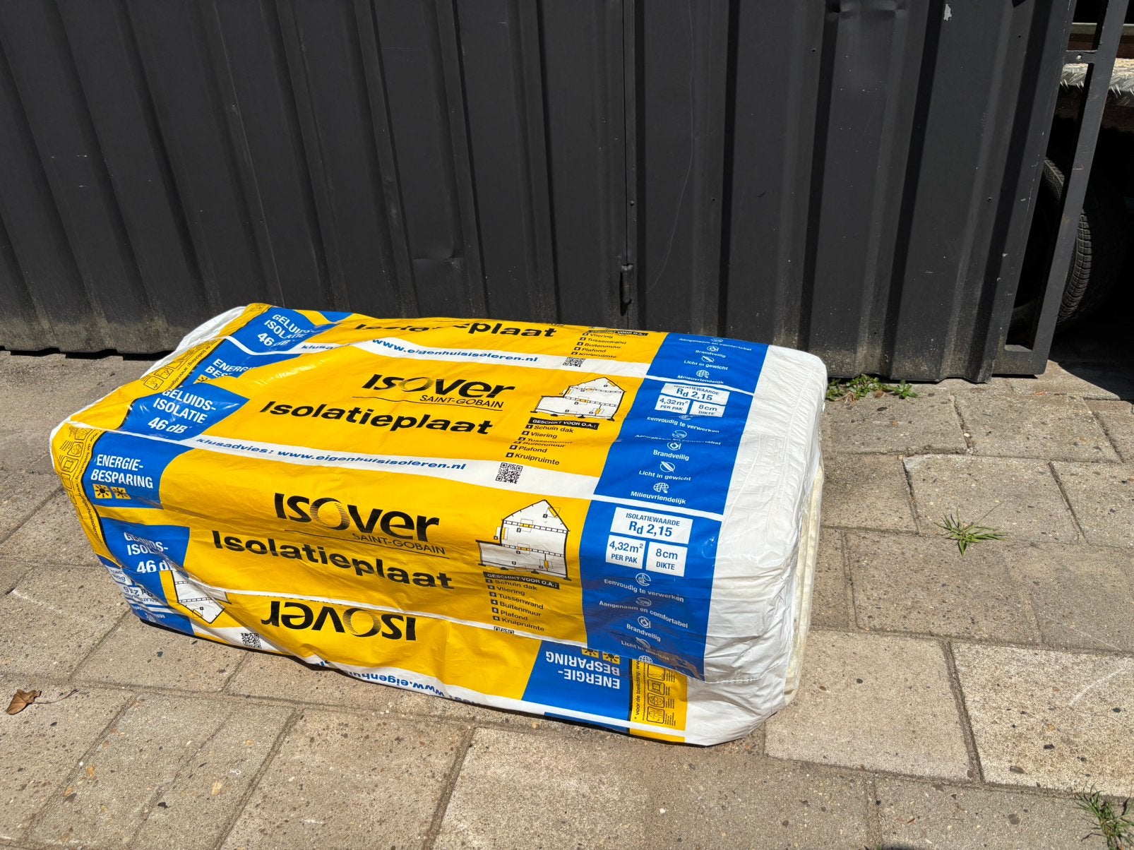 Isover isolatie 8cm, Ophalen, 4 tot 8 cm, Nieuw, 15 m² of meer