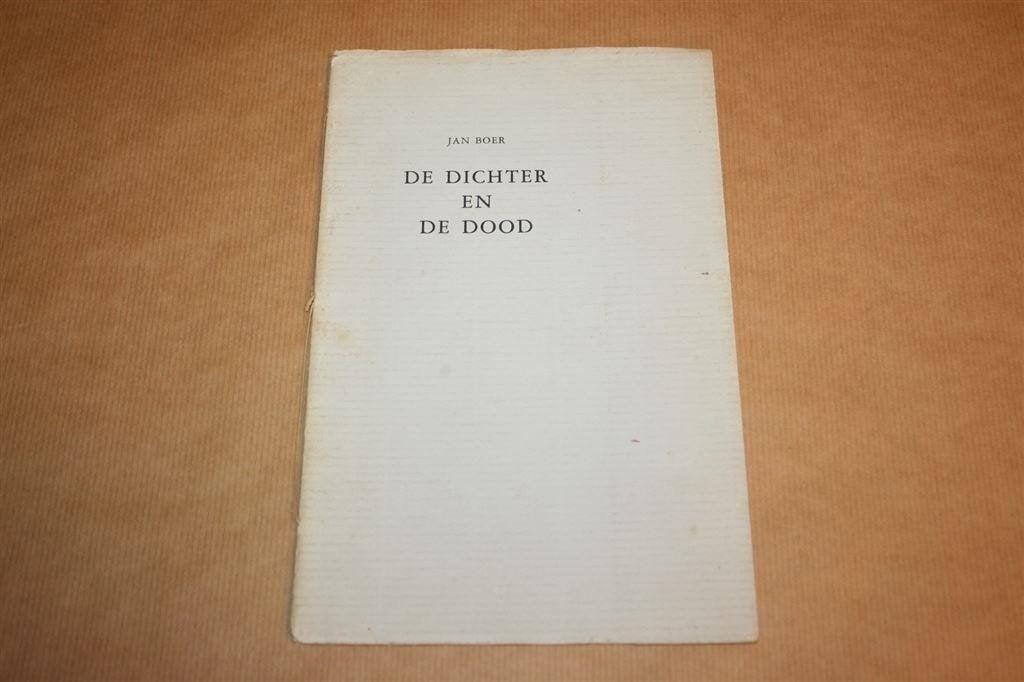 De Dichter en de Dood — Jan Boer, Gronings 1955 Oplage 150, Ophalen of Verzenden, Gelezen