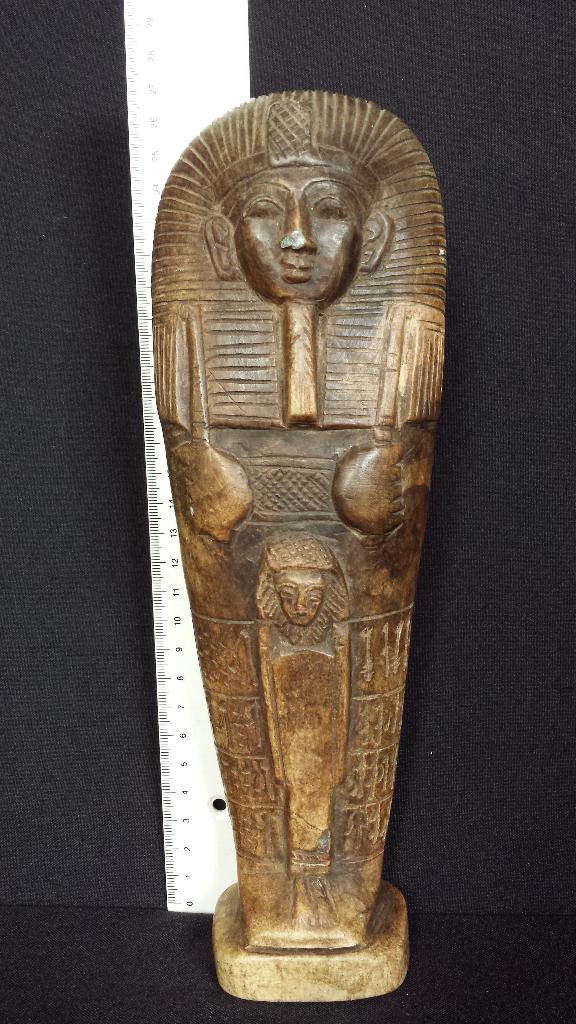 Zwaar Stenen Beeld SHABTI <> GRAFGIFT Oude Egypte <> REPLICA, Overige onderwerpen, Ophalen of Verzenden, Handgemaakt, 20 - 50 cm