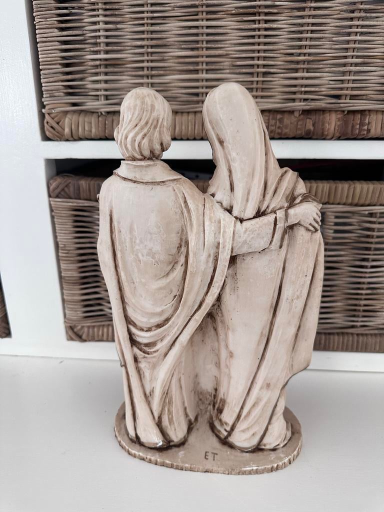 Beeld van Jozef, Maria en kindje Jezus, Antiek en Kunst, Antiek | Religie, Ophalen of Verzenden