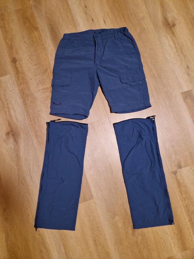 Salewa wandelbroek voor heren, afritsbaar, maat 48 (M) blauw, Ophalen of Verzenden, Gebruikt, Kleding