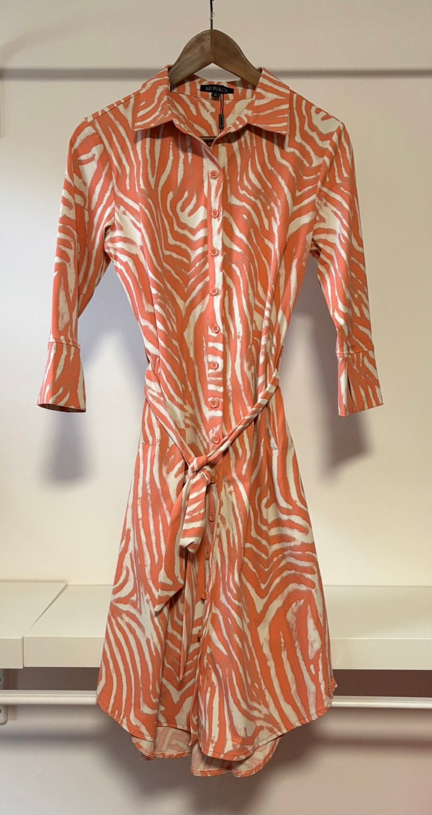 Mi Piace travelstof jurk maat S, Kleding | Dames, Jurken, Verzenden, Nieuw, Maat 36 (S), Overige kleuren