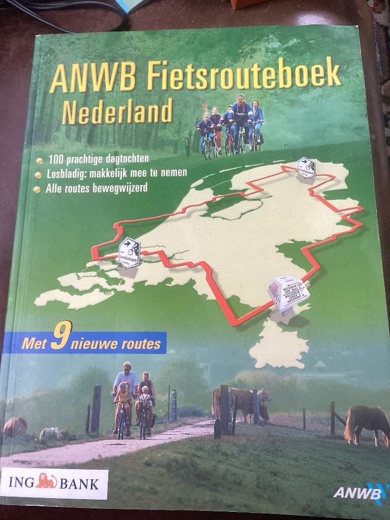 ANWB Fietsrouteboek Nederland, Gelezen, Fiets- of Wandelgids, Ophalen of Verzenden, ANWB