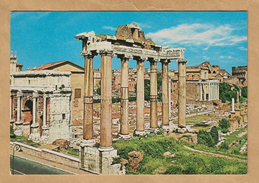 Ansichtkaart. Italië. Roma. Foro Romano., Ophalen of Verzenden, 1960 tot 1980, Ongelopen, Italië