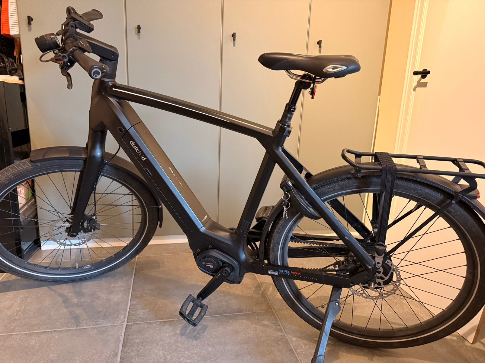 Dutch ID shadow electrische heren fiets maat 58, Gebruikt, 10 tot 15 versnellingen, 57 tot 61 cm, Ophalen