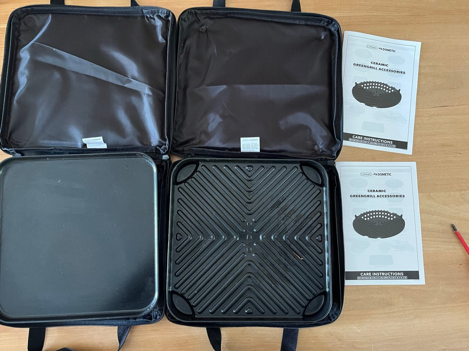 Cadac Vlakke en Geribbelde Kookplaat voor Kampeer Kookset, Ophalen of Verzenden, Zo goed als nieuw