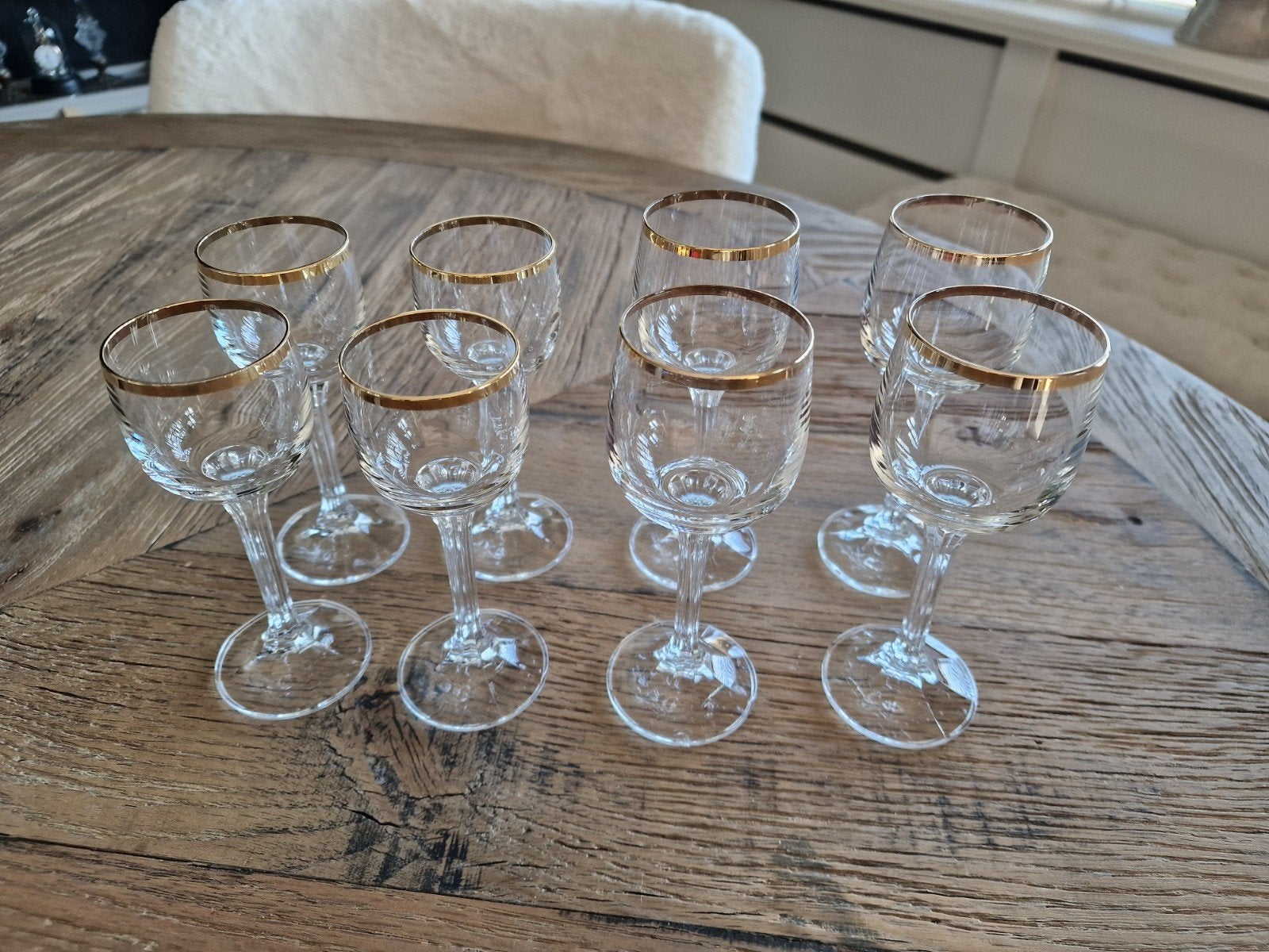 port sherry glas glazen met vergulde goud rand, Ophalen of Verzenden, Nieuw, Overige typen