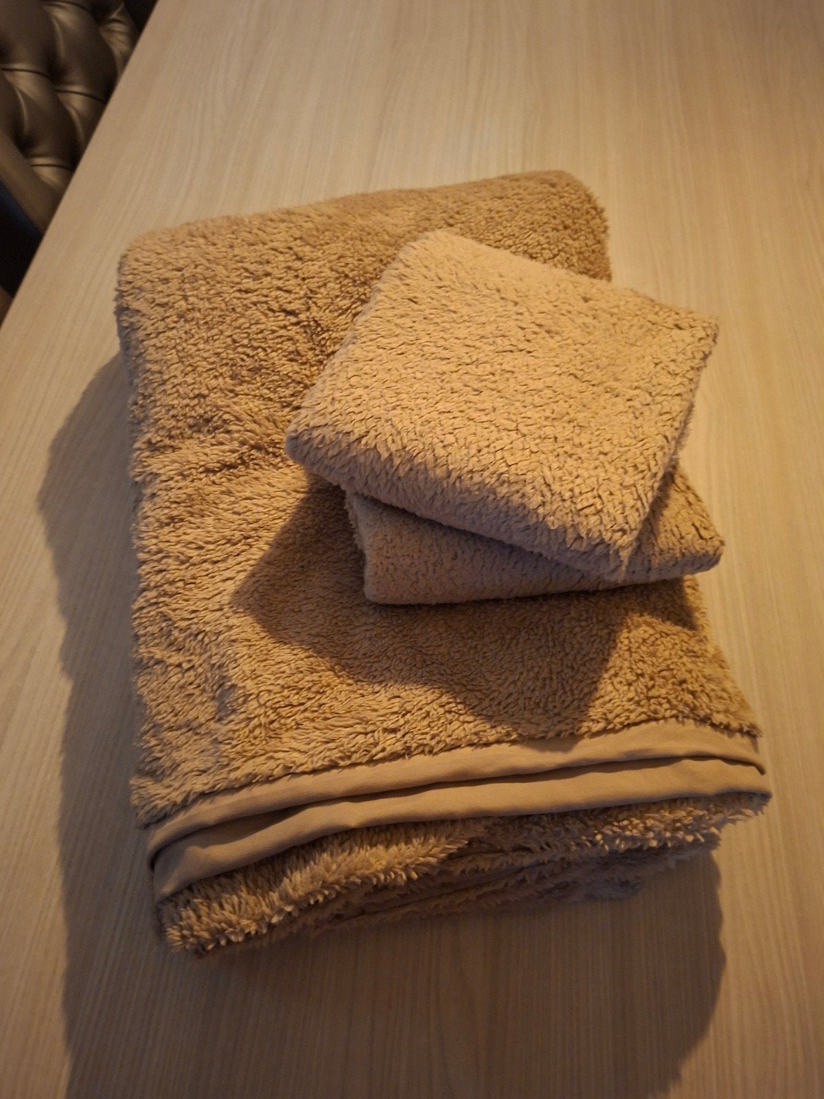 Leenbakker Teddy Dekbedovertrek Taupe 230x220 cm, Knoopsluiting, Gebruikt, Bruin, Dekbedovertrek