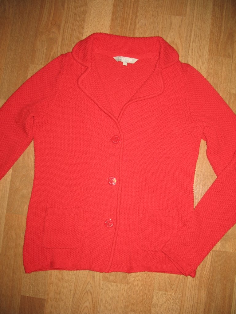 Bloomings Essentials Zacht Rood Vest Jasje met Kraag Maat S, Maat 38/40 (M), Bloomings Essentials, Nieuw, Ophalen of Verzenden