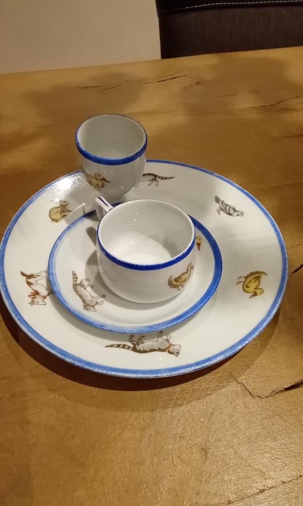 Bord kopje schotel eierdop, Antiek en Kunst, Ophalen of Verzenden