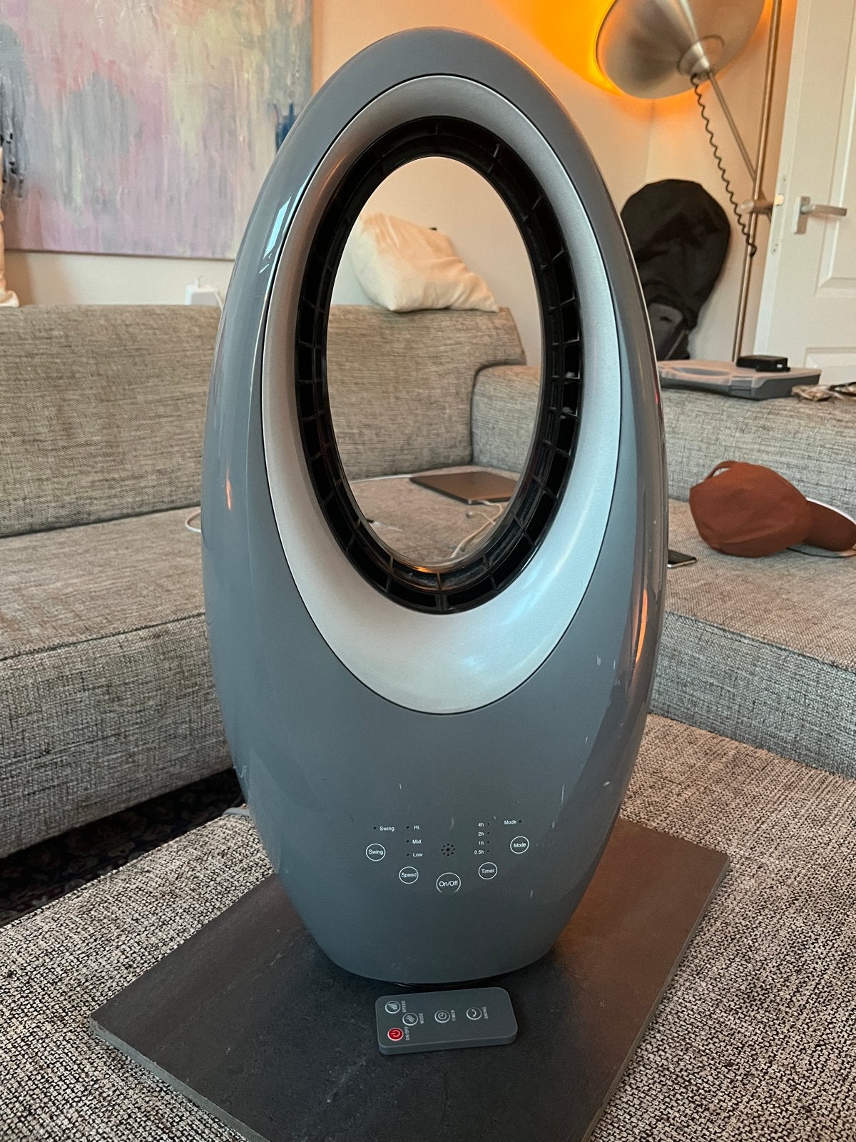 Bladloze ventilator met afstandsbediening, Witgoed en Apparatuur, Ventilatoren, Ophalen, Ventilator met afstandsbediening, Gebruikt