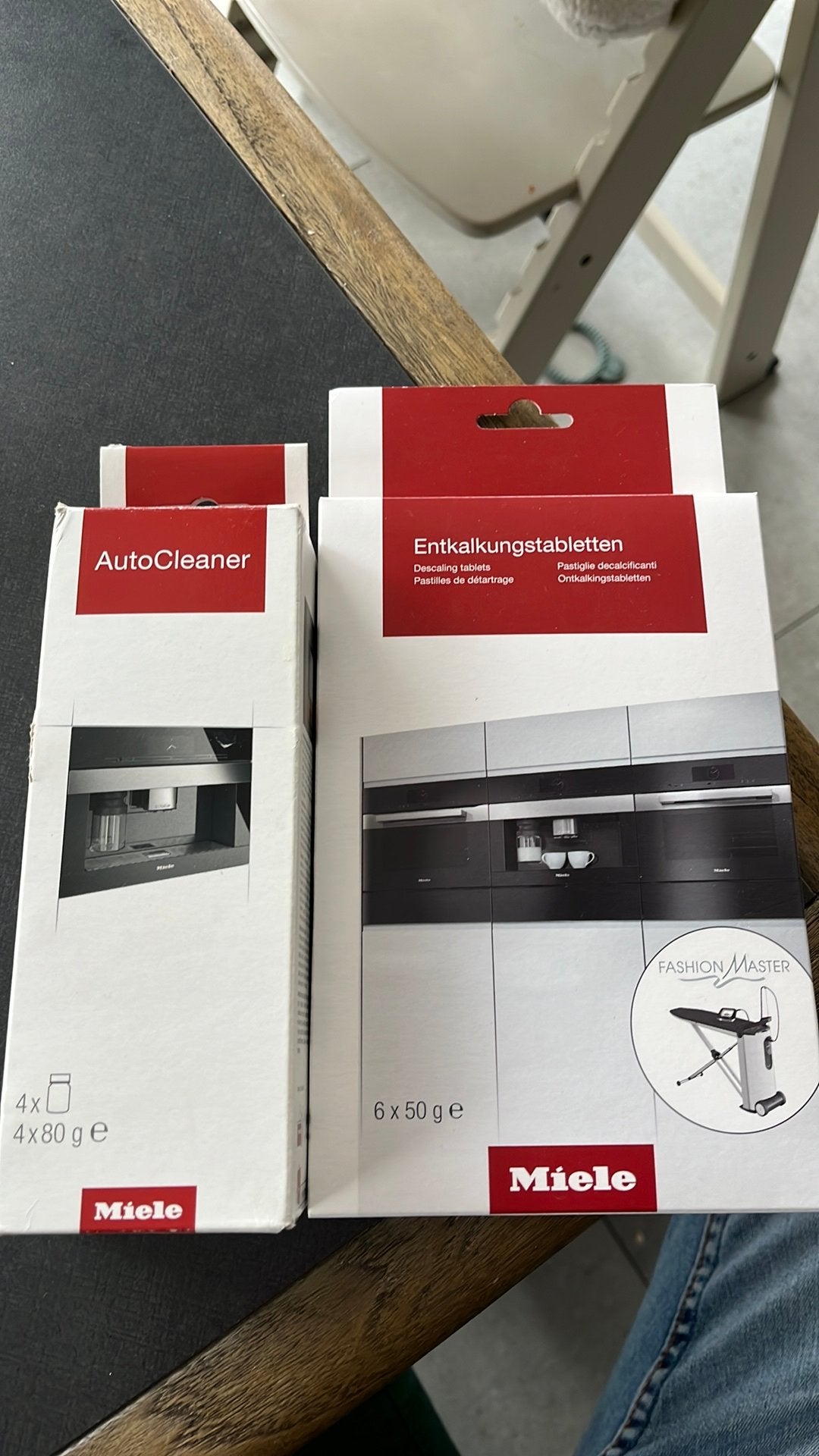 Miele reinigingspatronen en ontkalkingstabletten, Ophalen, Nieuw