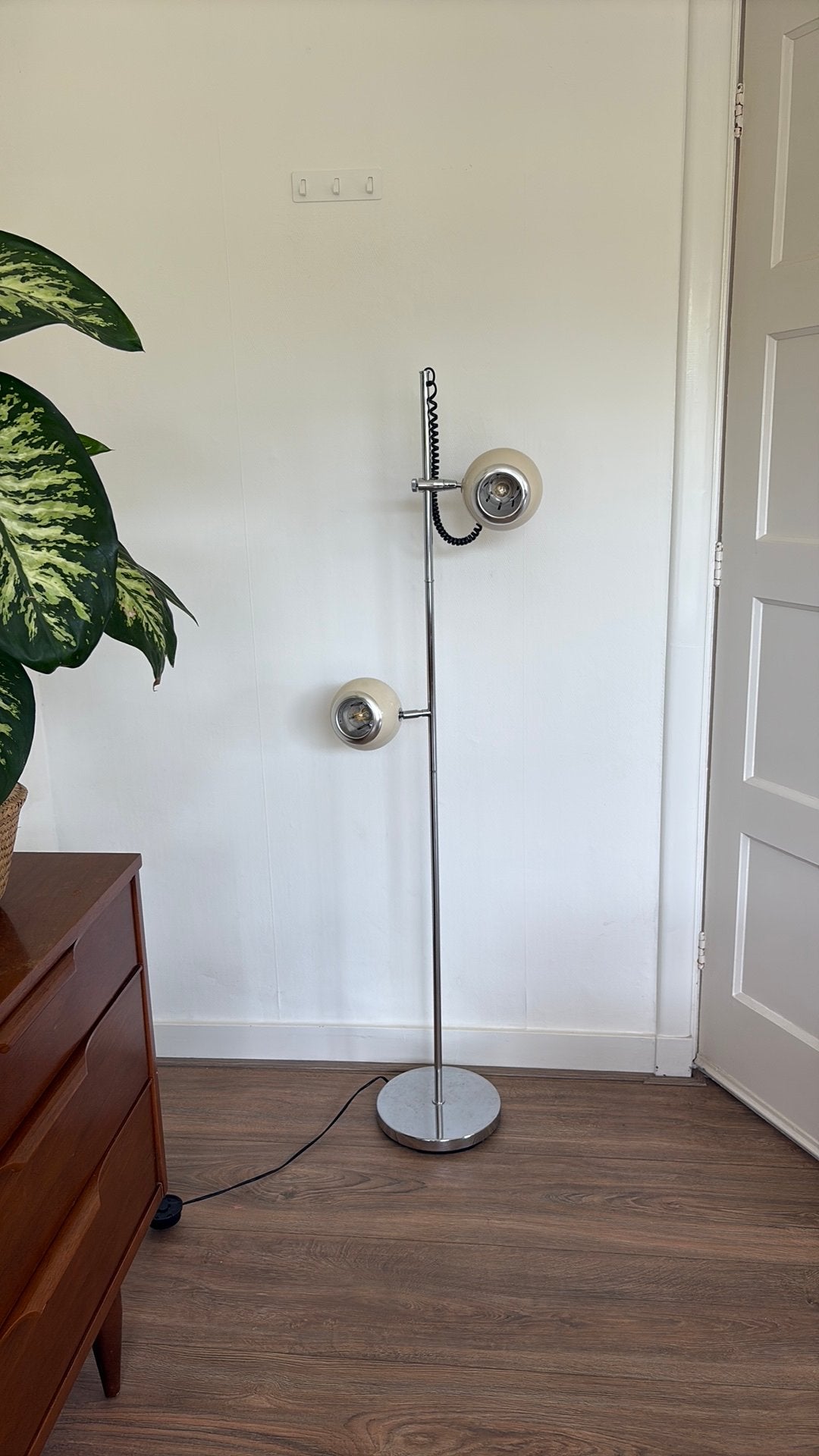 Vintage bollenlamp, Huis en Inrichting, Ophalen, Zo goed als nieuw, 100 tot 150 cm