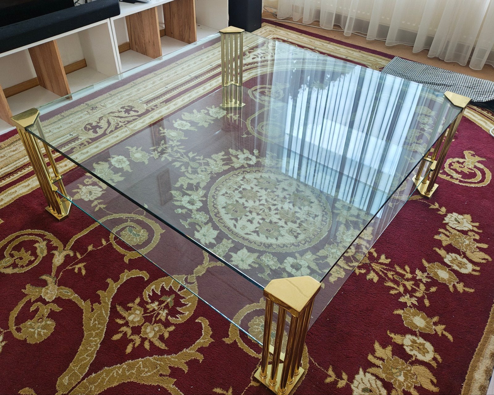 Glazen salontafel Hollywood Regency, Ophalen, Hollywood regency, Vierkant, 5 – 50