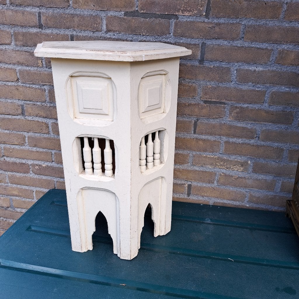 Tafeltje, Minder dan 55 cm, Rond, Zo goed als nieuw, Hout