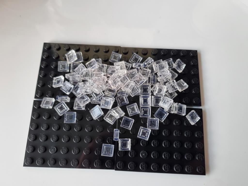 100 nieuwe lego tegels 1x1 transparant / doorzichtig, Ophalen of Verzenden, Nieuw, Losse stenen, Lego