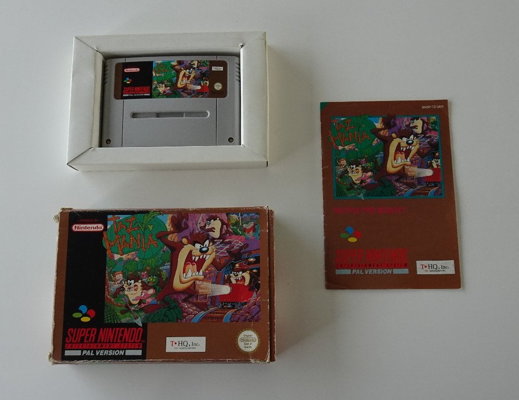 Taz-Mania compleet voor Super Nintendo, Ophalen, Overige genres, 1 speler, Zo goed als nieuw