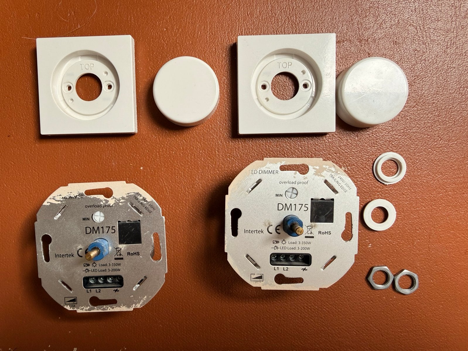 Intertek DM175 LED Dimmers (2 stuks), Ophalen of Verzenden, Gebruikt, Overige merken, Dimmer