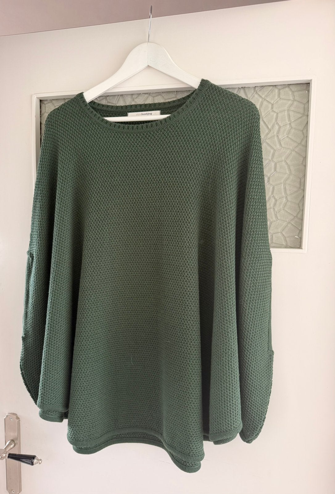sibin linnebjerg poncho donkergroen, Ophalen of Verzenden, Zo goed als nieuw, Groen