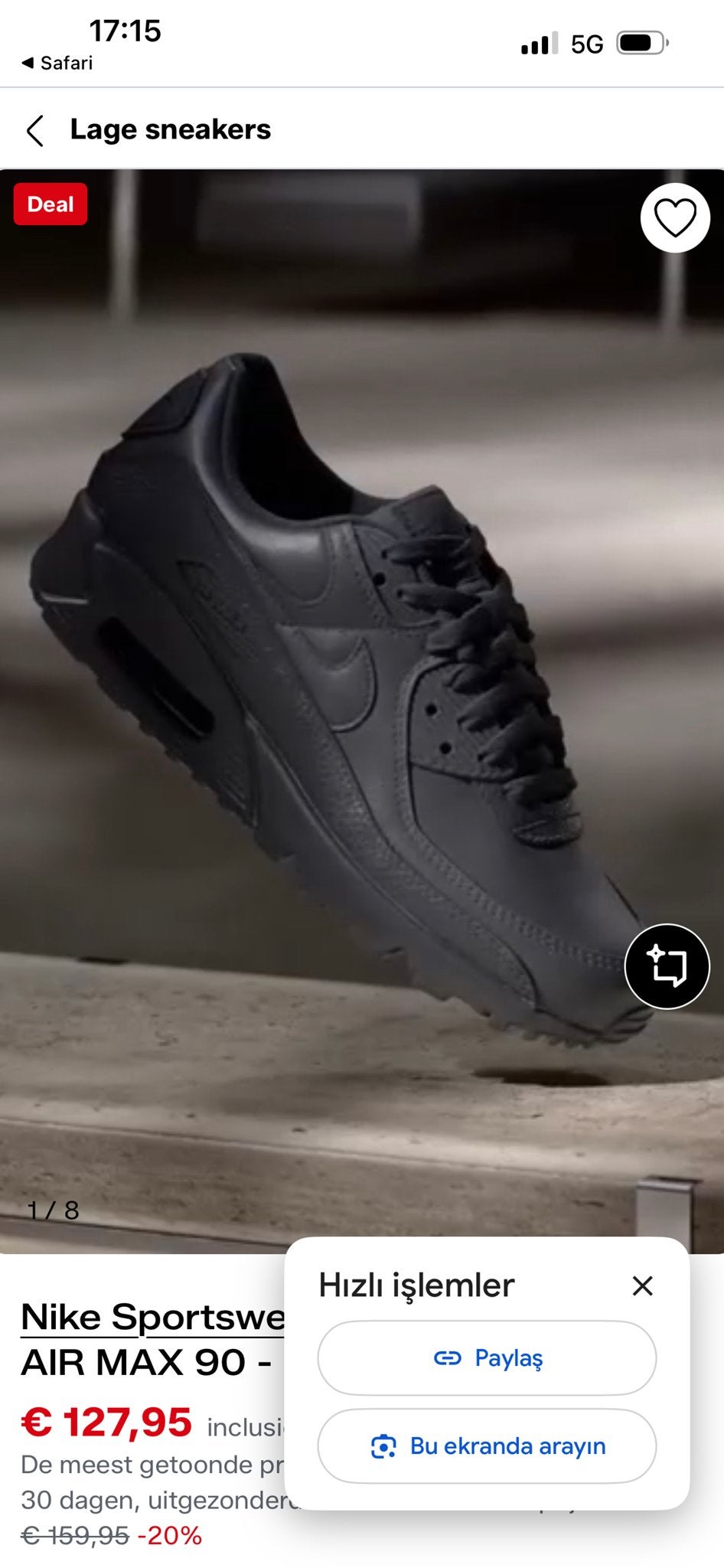 Nike Air Max 90 Zwart - Maat 43, Ophalen, Nieuw, Zwart, Sneakers of Gympen