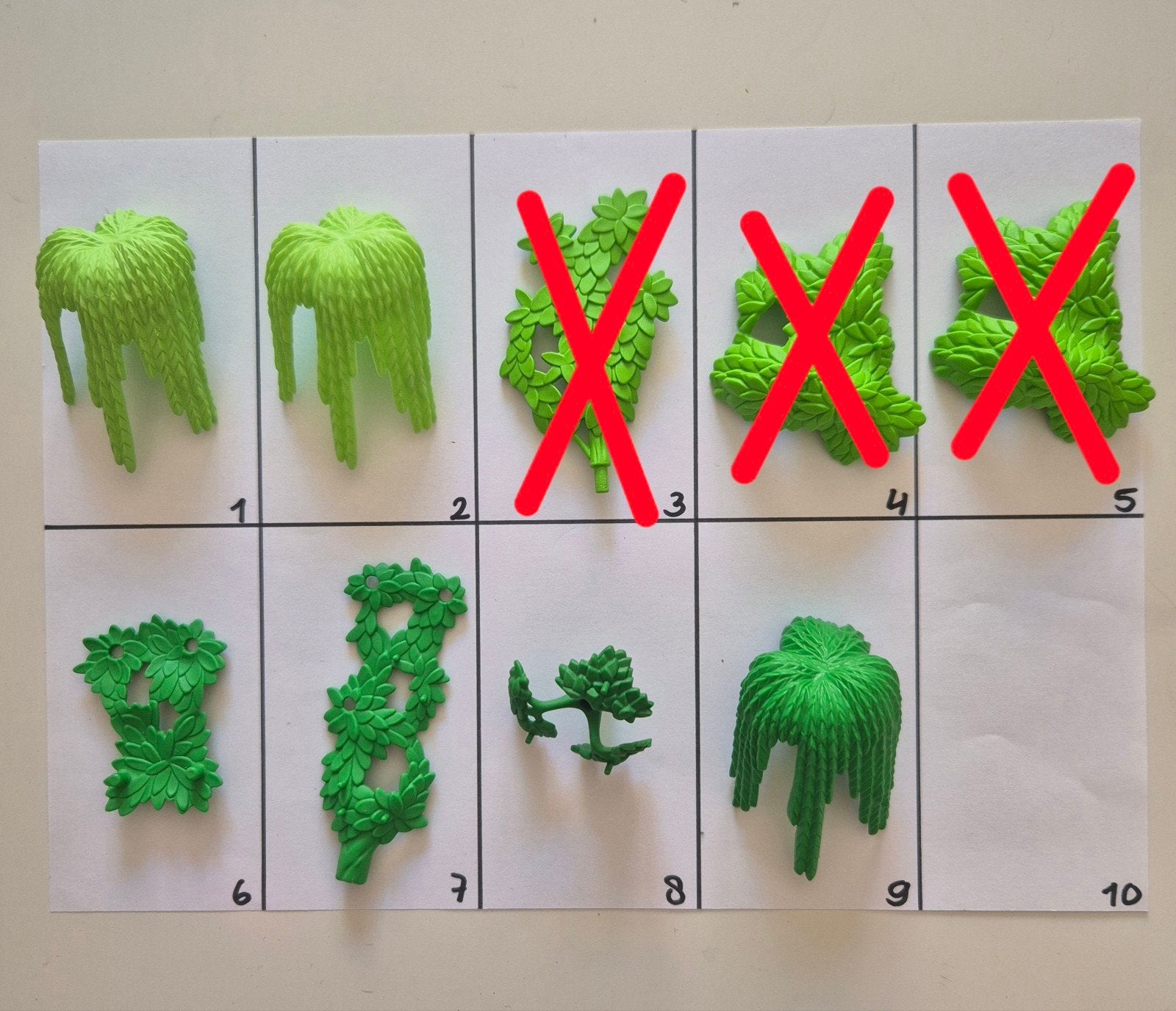Playmobil onderdelen groen (plant, blad) 1, Ophalen of Verzenden, Gebruikt, Losse onderdelen, Overige typen